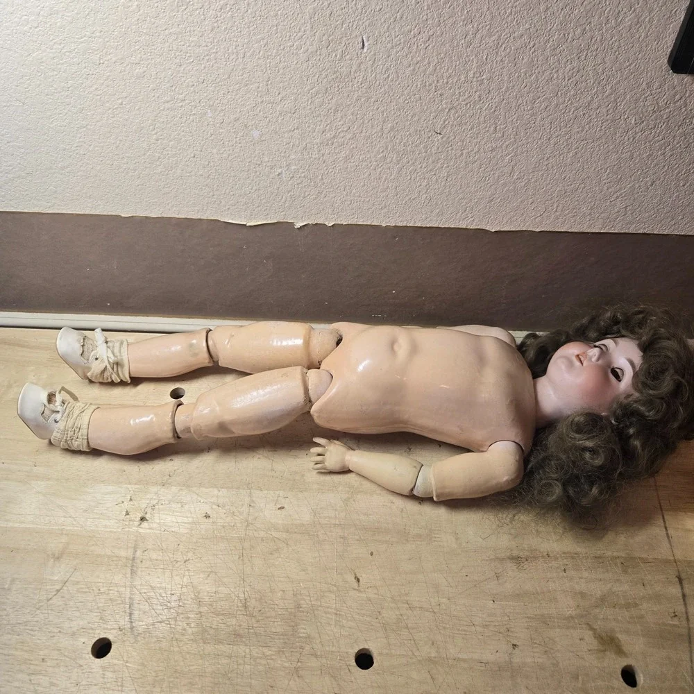 Antique Bisque CM Bergmann Doll Big Life Size 30